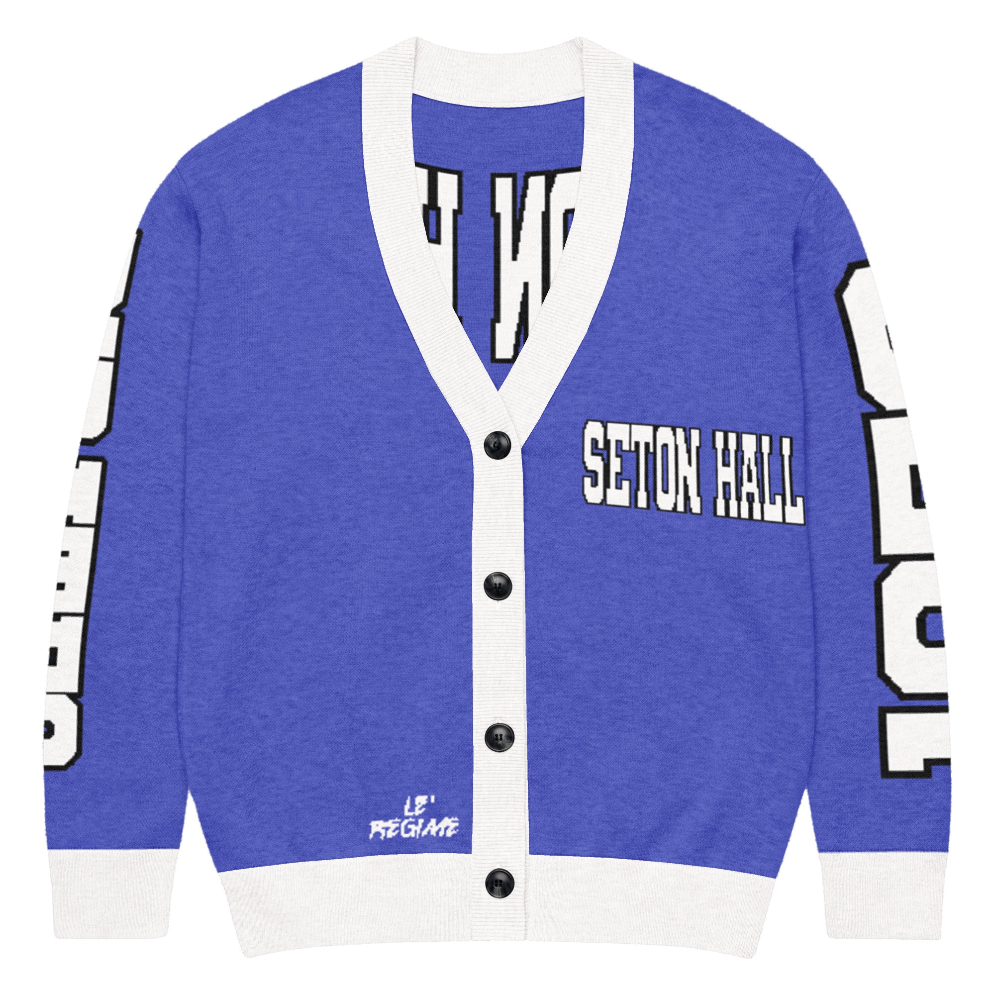 Seton Hall Retro Varsity Knitted Cardigan