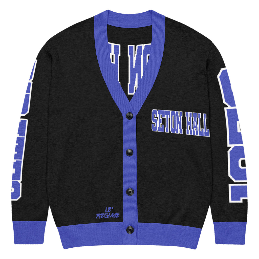Seton Hall Retro Varsity Knitted Cardigan