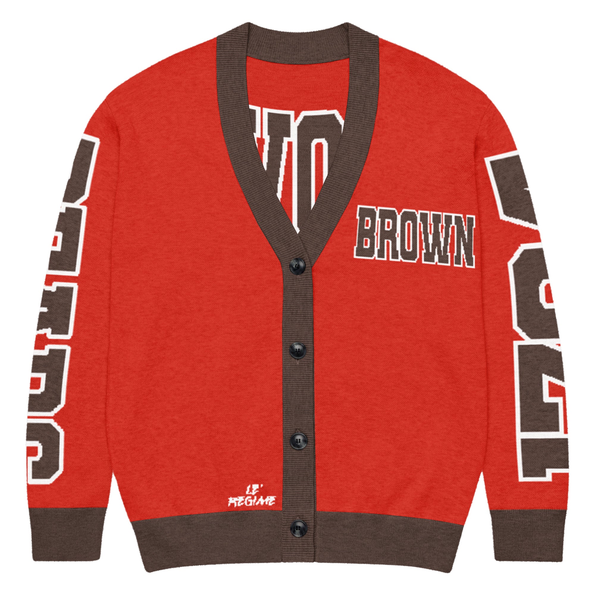 Brown University Retro Varsity Knitted Cardigan