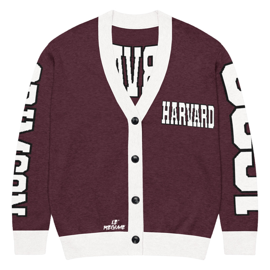Harvard University Retro Varsity Knitted Cardigan