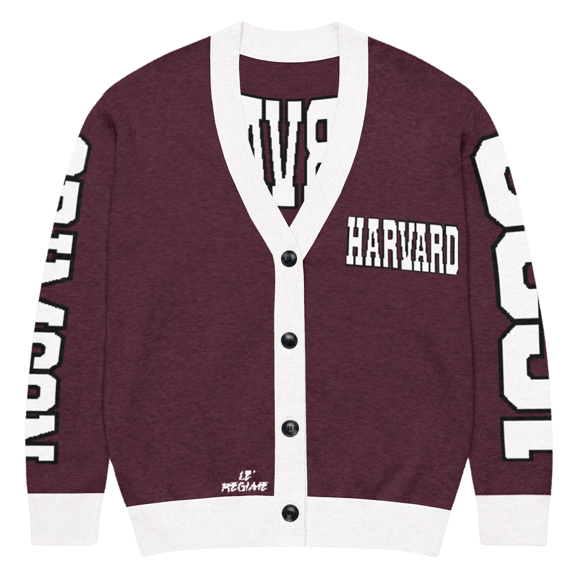 Harvard University Retro Varsity Knitted Cardigan