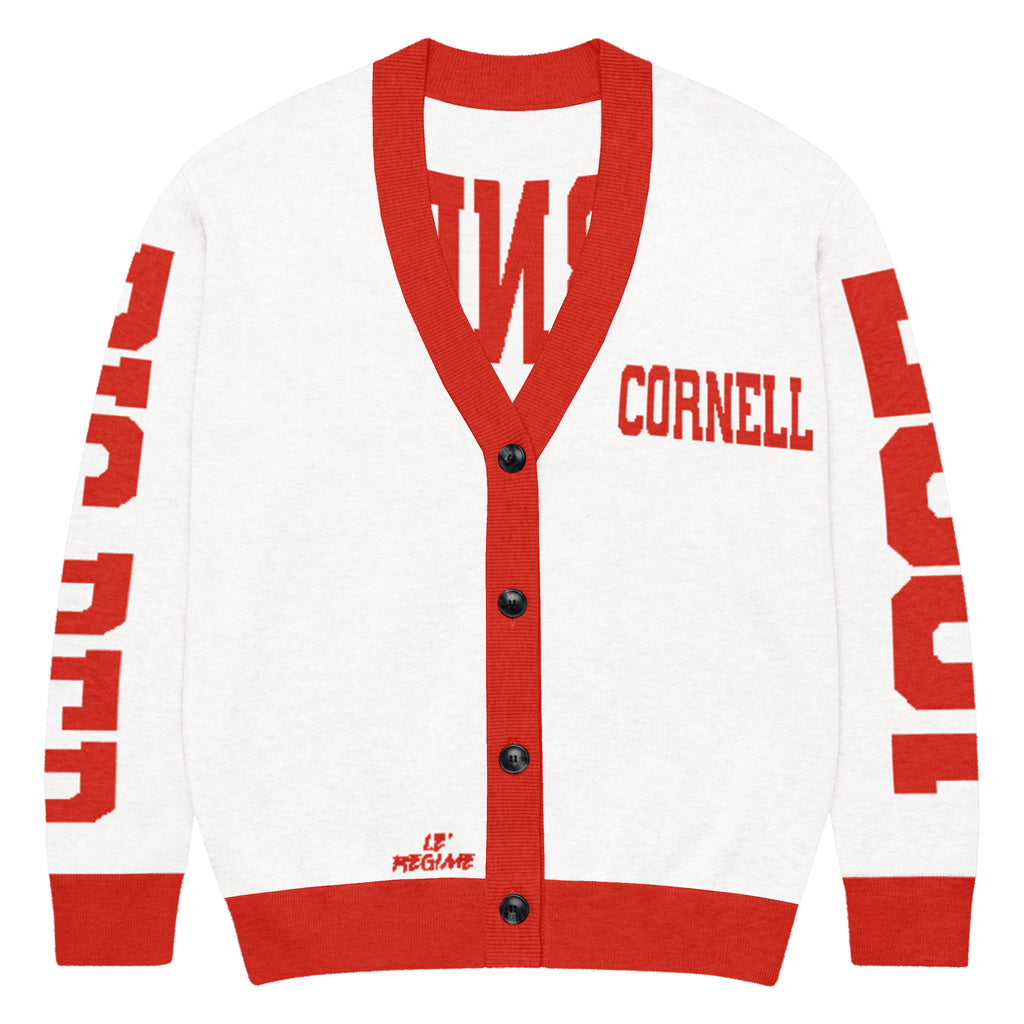 Cornell University Retro Varsity Knitted Cardigan