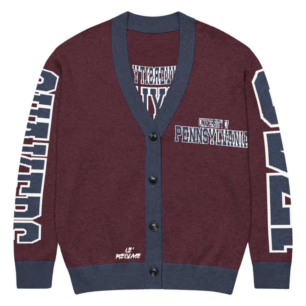 University of Pennsylvania Retro Varsity Knitted Cardigan