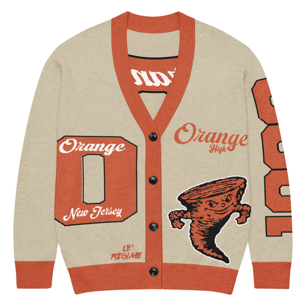 Orange High (NJ) Letterman Knitted Cardigan