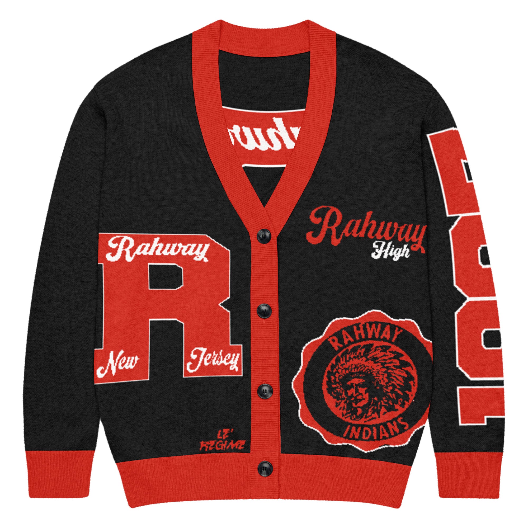 Rahway High (NJ) Letterman Knitted Cardigan