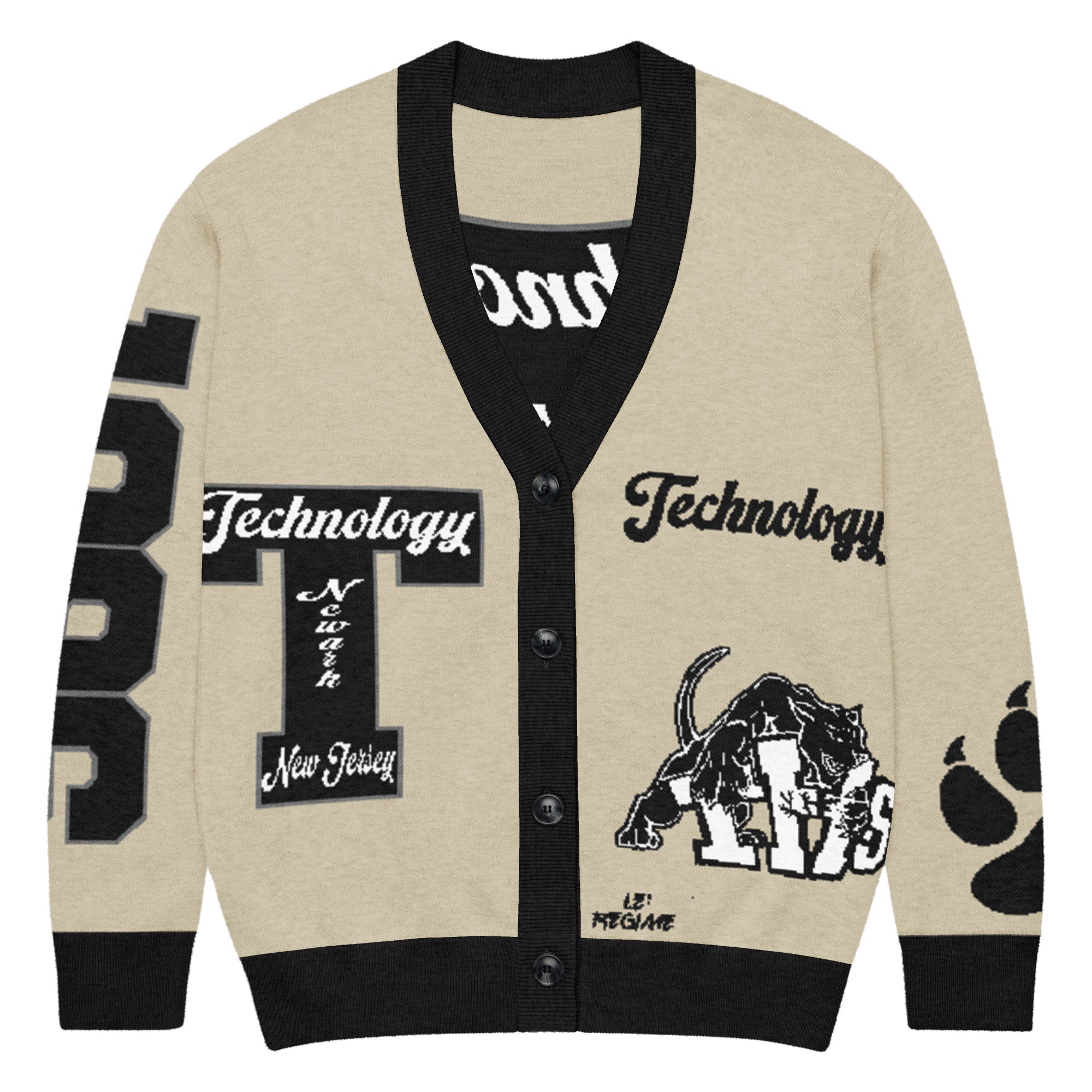 Technology High School (NJ) Letterman Knitted Cardigan