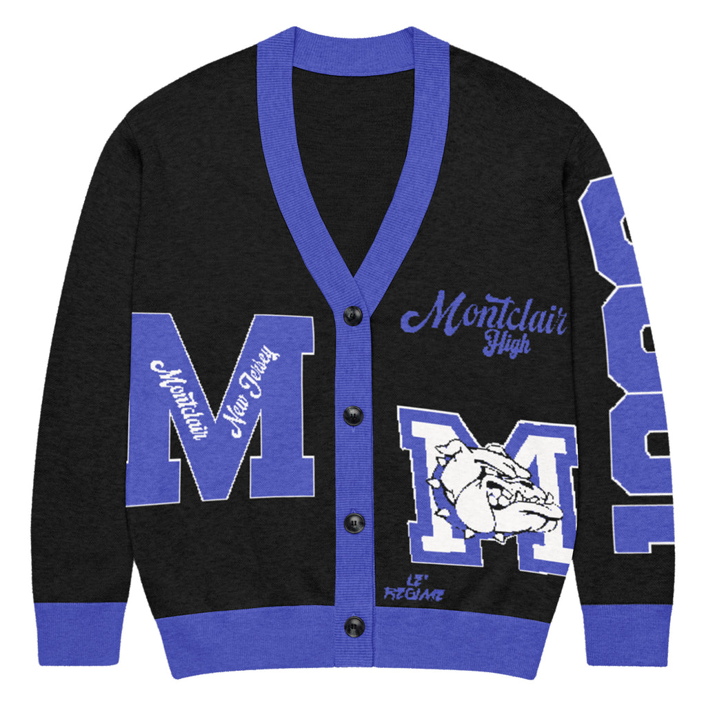 Montclair High (NJ) Letterman Knitted Cardigan