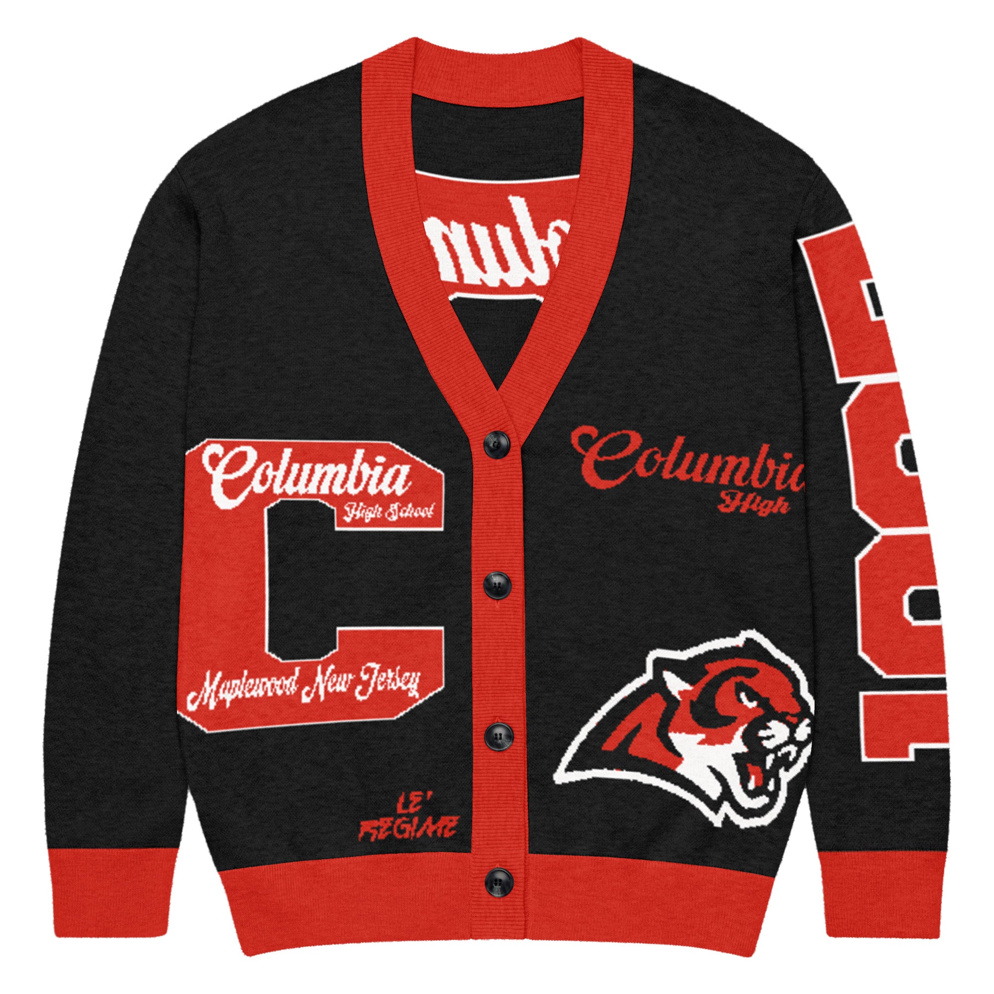 Columbia High (Maplewood, NJ) Letterman Knitted Cardigan