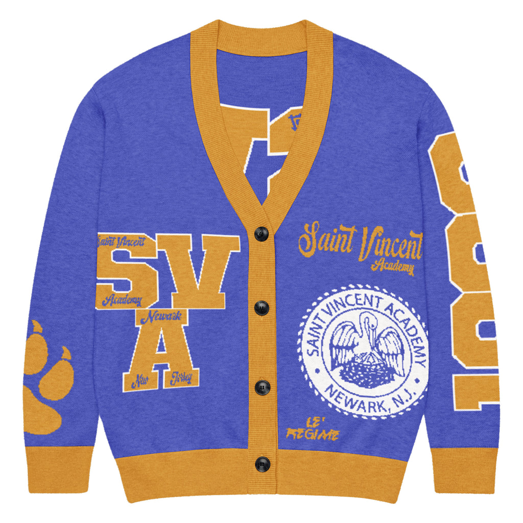 Saint Vincent Academy (NJ) Letterman Knitted Cardigan