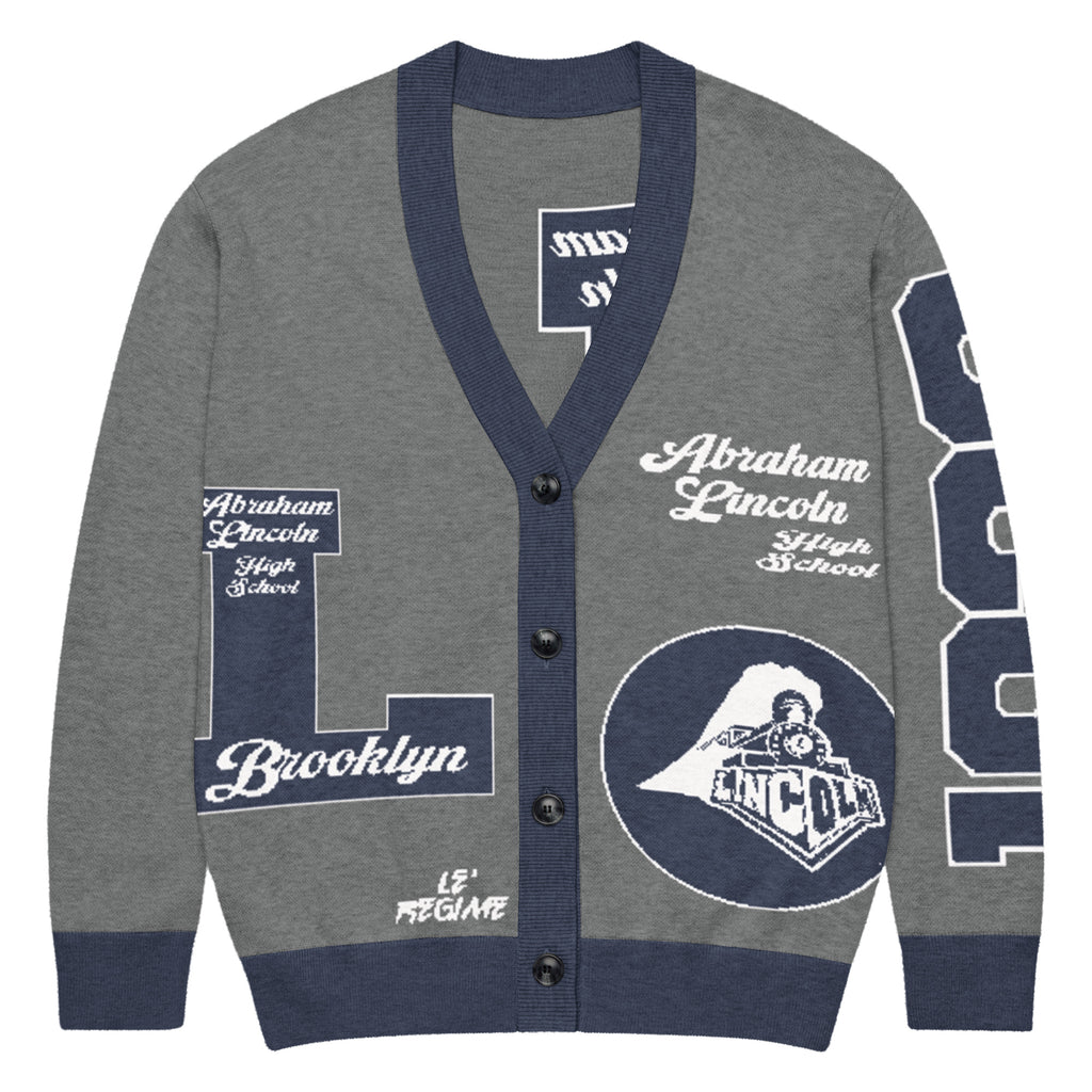 Abraham Lincoln High School (Brooklyn) Letterman Knitted Cardigan