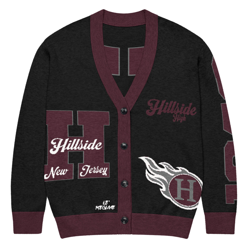 Hillside High (NJ) Letterman Knitted Cardigan