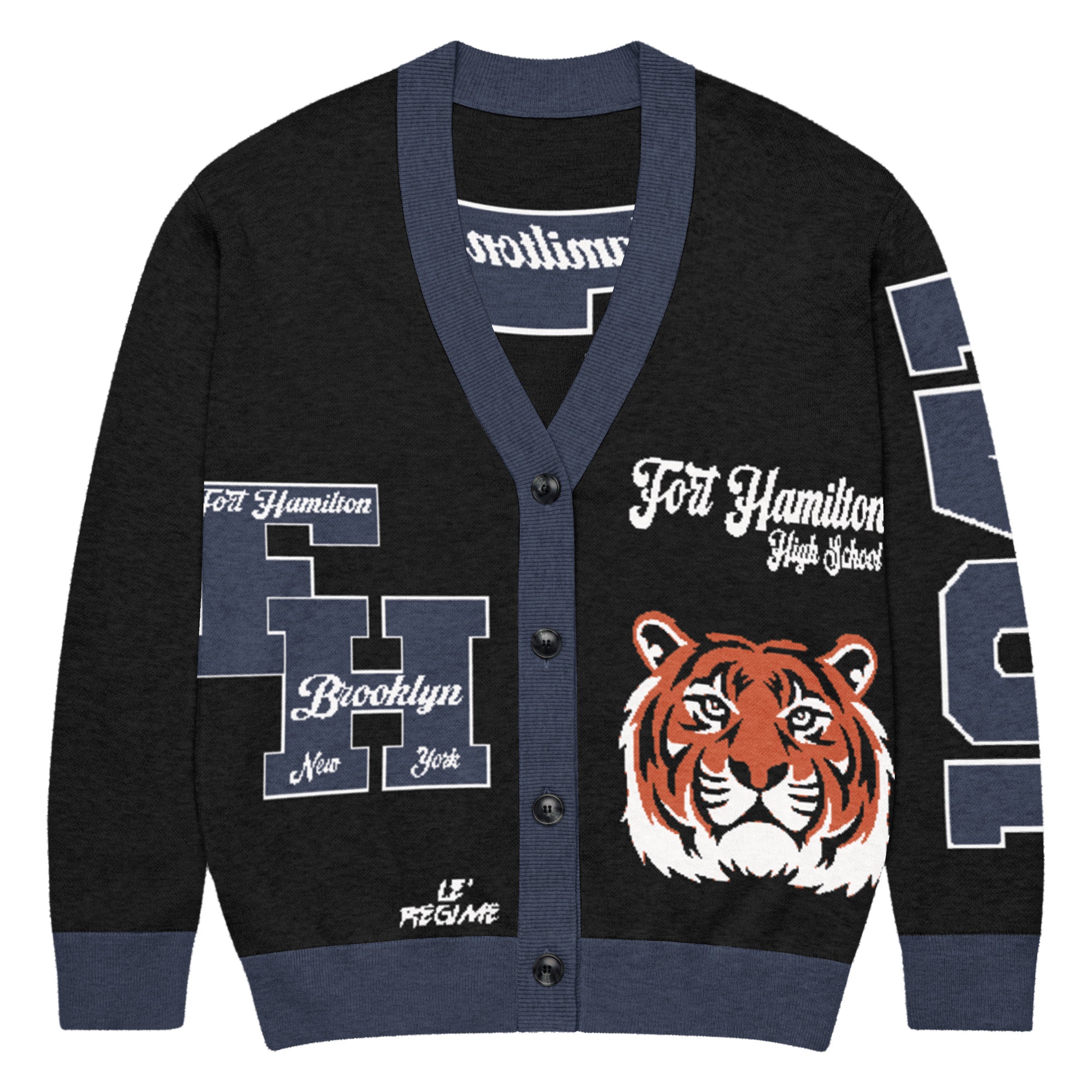 Fort Hamilton High School (Brooklyn) Letterman Knitted Cardigan