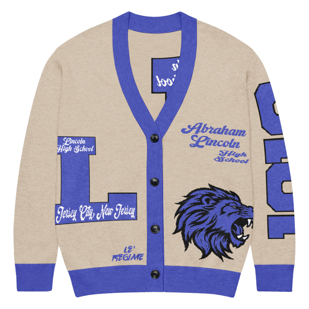 Lincoln High School (NJ) Letterman Knitted Cardigan