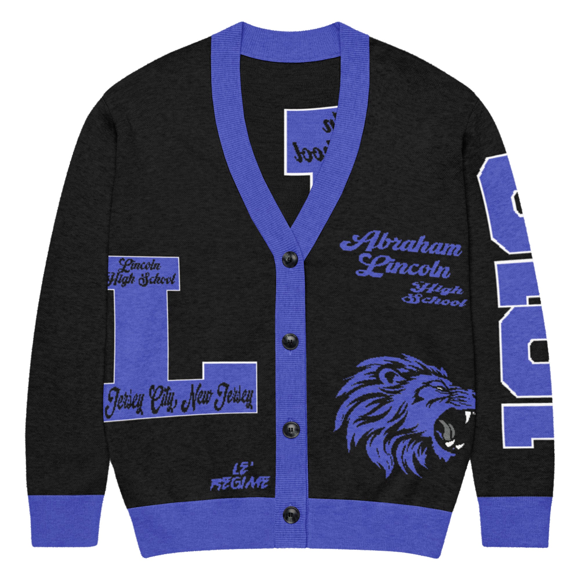 Lincoln High School (NJ) Letterman Knitted Cardigan