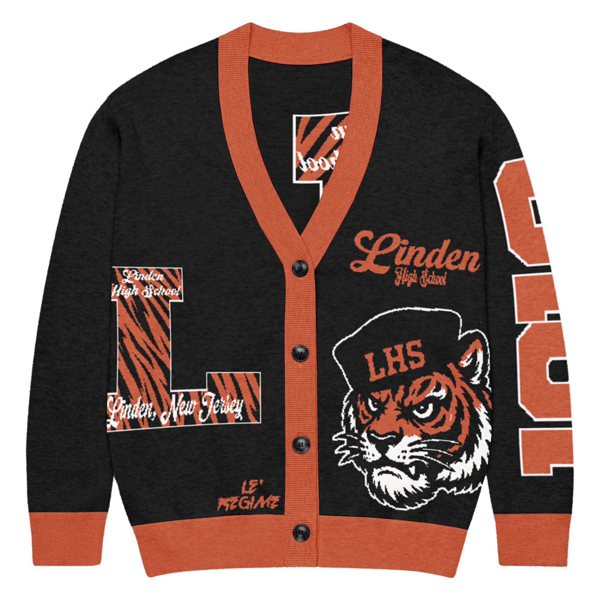 Linden High (NJ) Letterman Knitted Cardigan