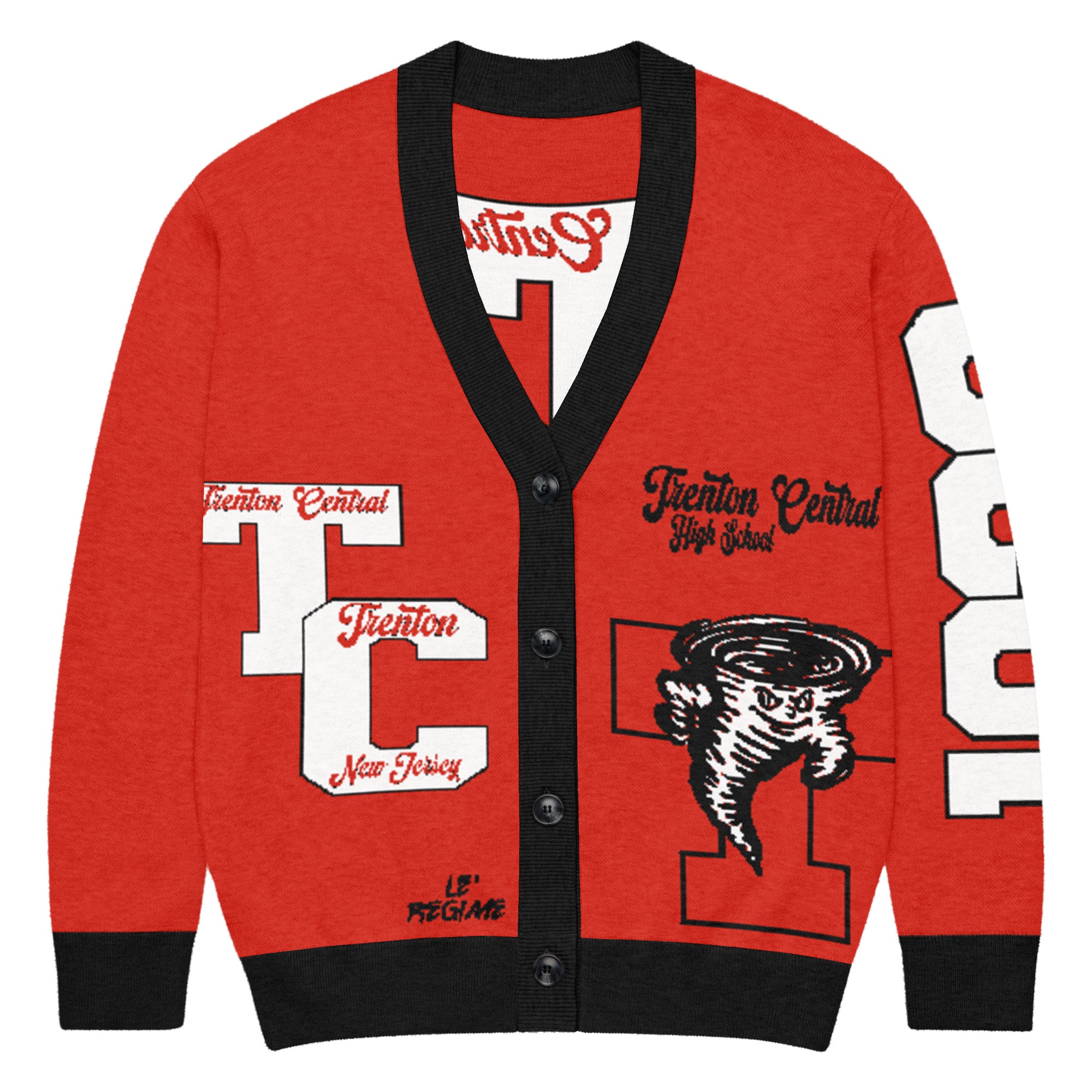 Trenton Central (NJ) Letterman Knitted Cardigan
