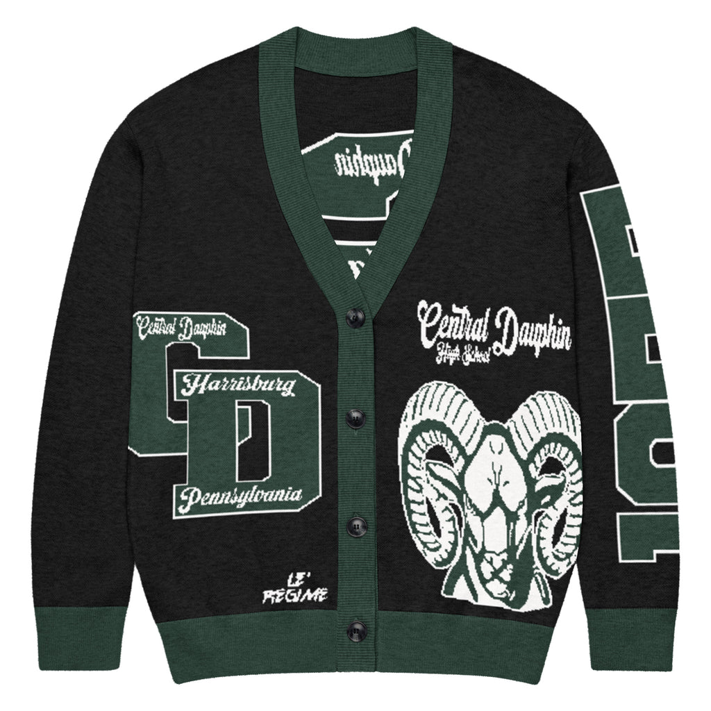 Central Dauphin High School (PA) Letterman Knitted Cardigan