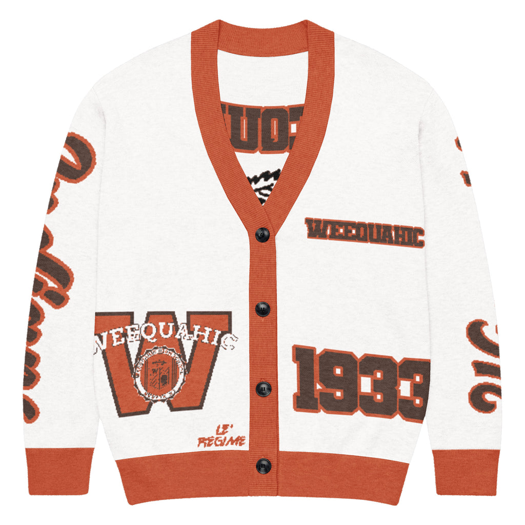 Weequahic High School x School Spirit Knitted Cardigan
