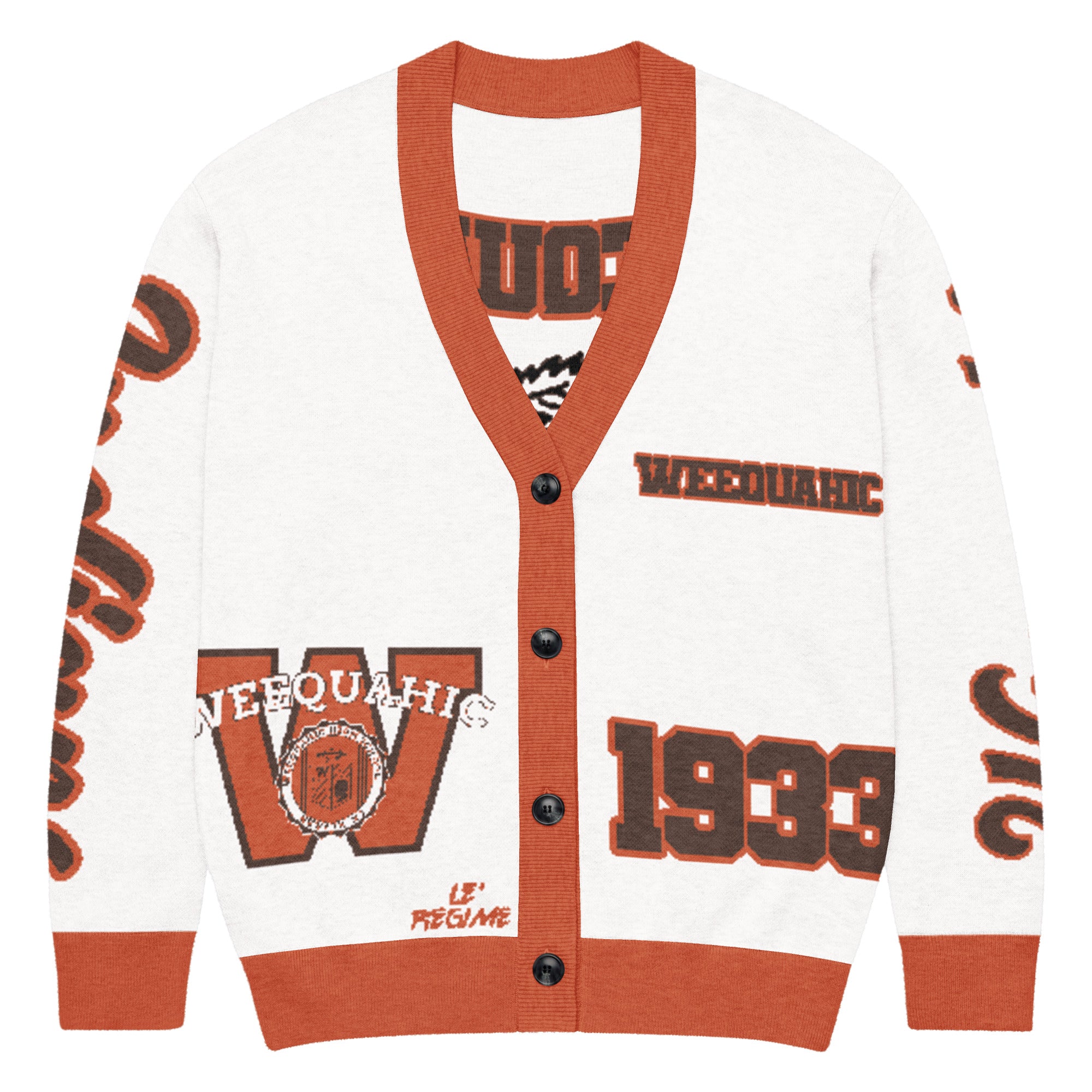 Weequahic High School x School Spirit Knitted Cardigan