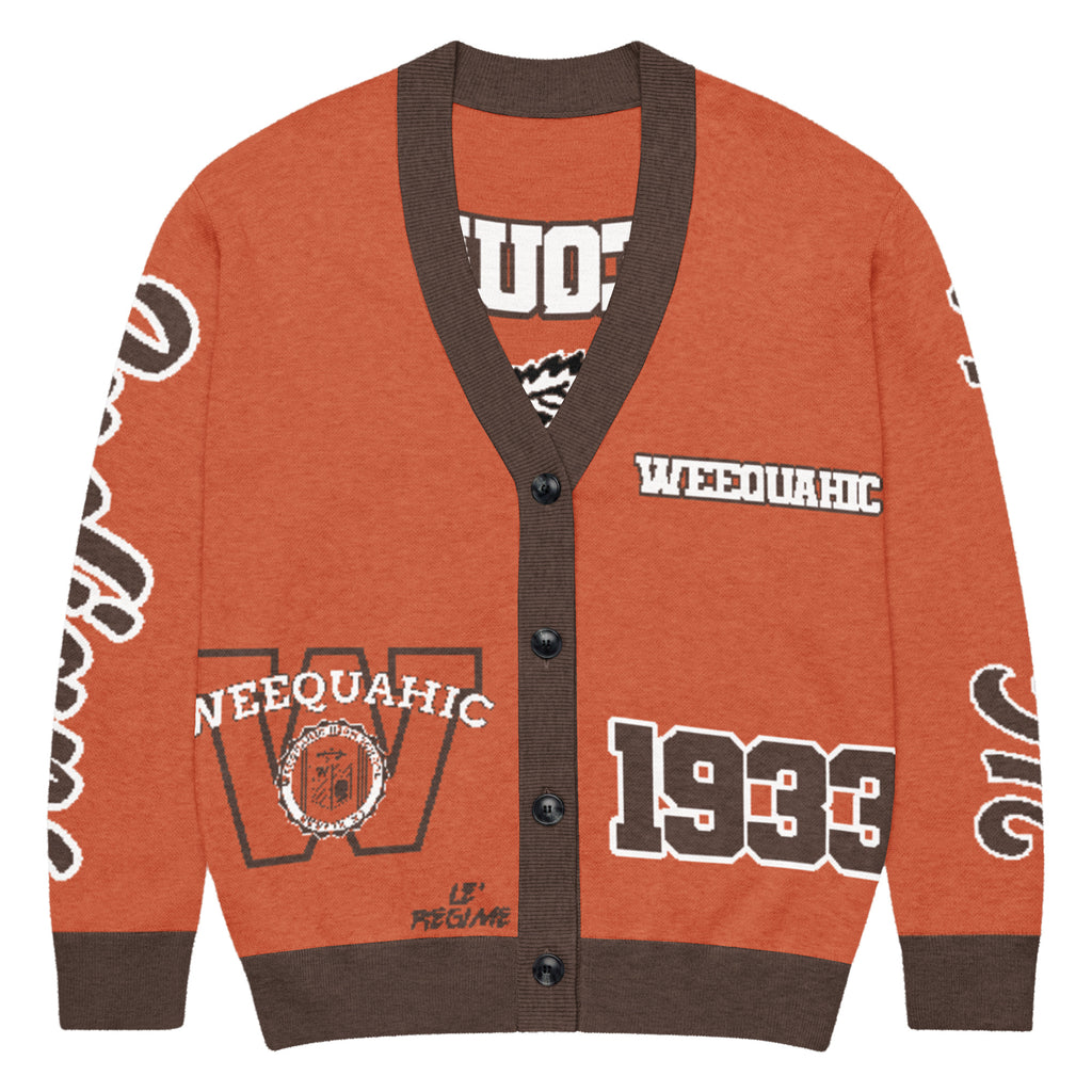 Weequahic High School x School Spirit Knitted Cardigan