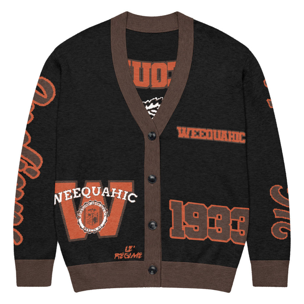 Weequahic High School x School Spirit Knitted Cardigan