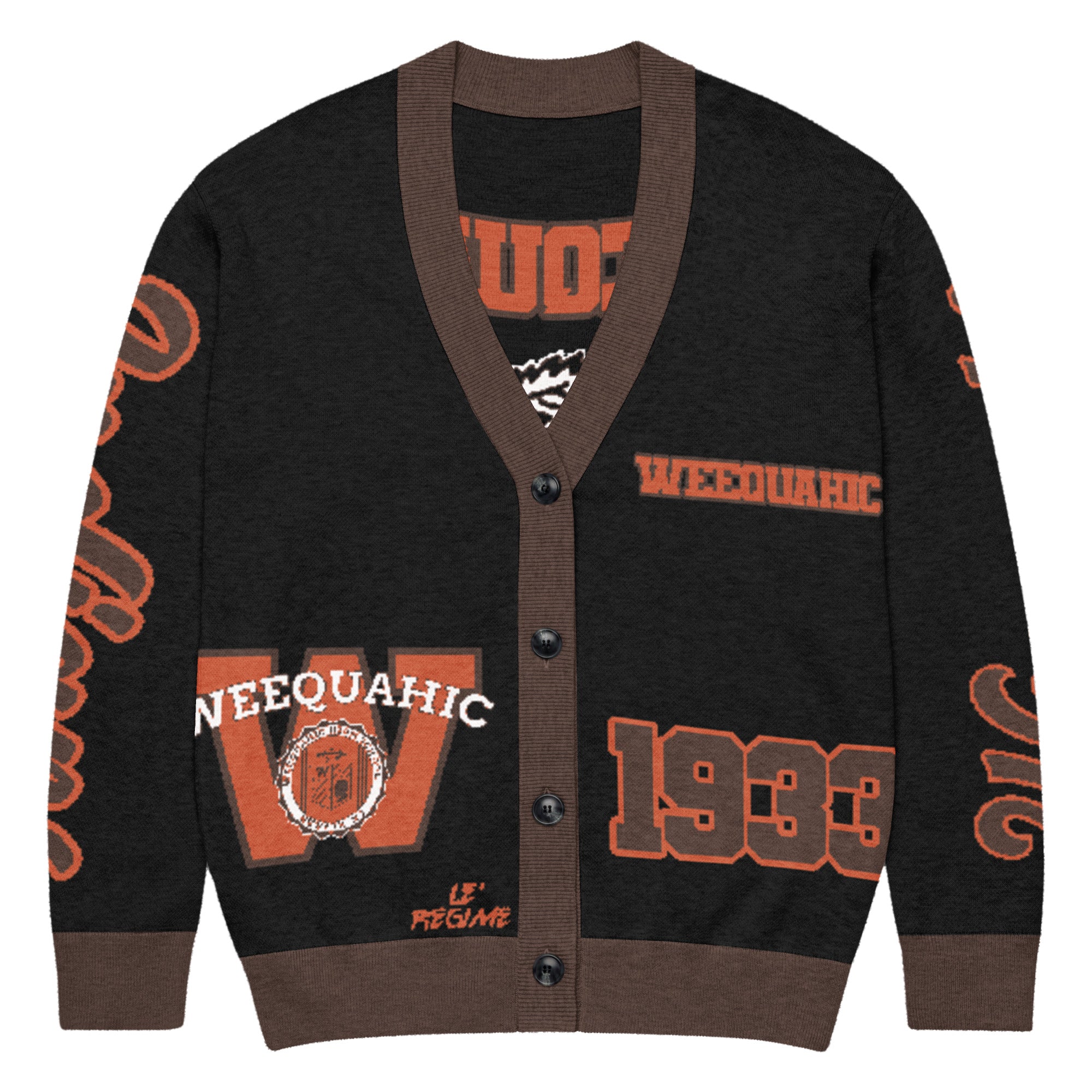 Weequahic High School x School Spirit Knitted Cardigan