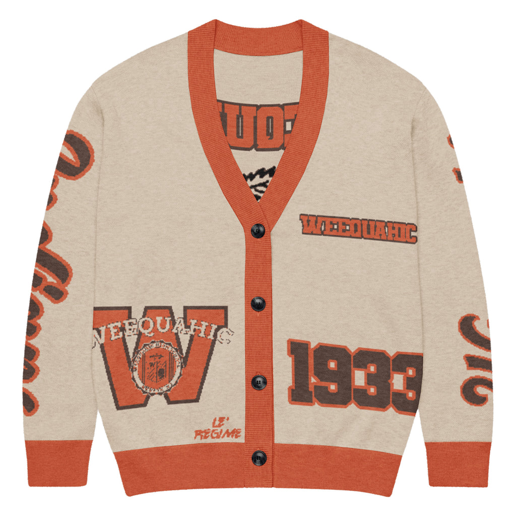 Weequahic High School x School Spirit Knitted Cardigan