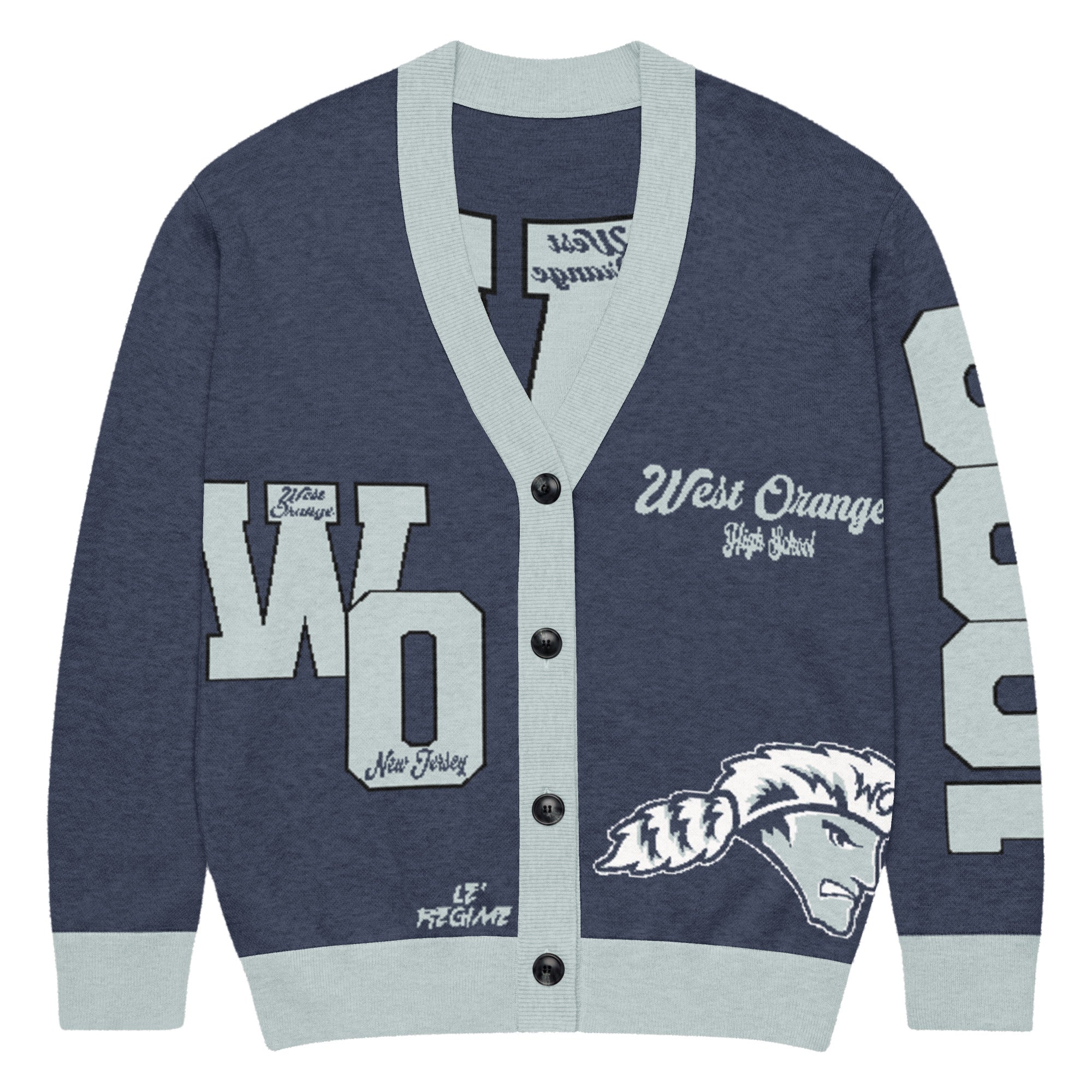 West Orange High School (NJ) Letterman Knitted Cardigan