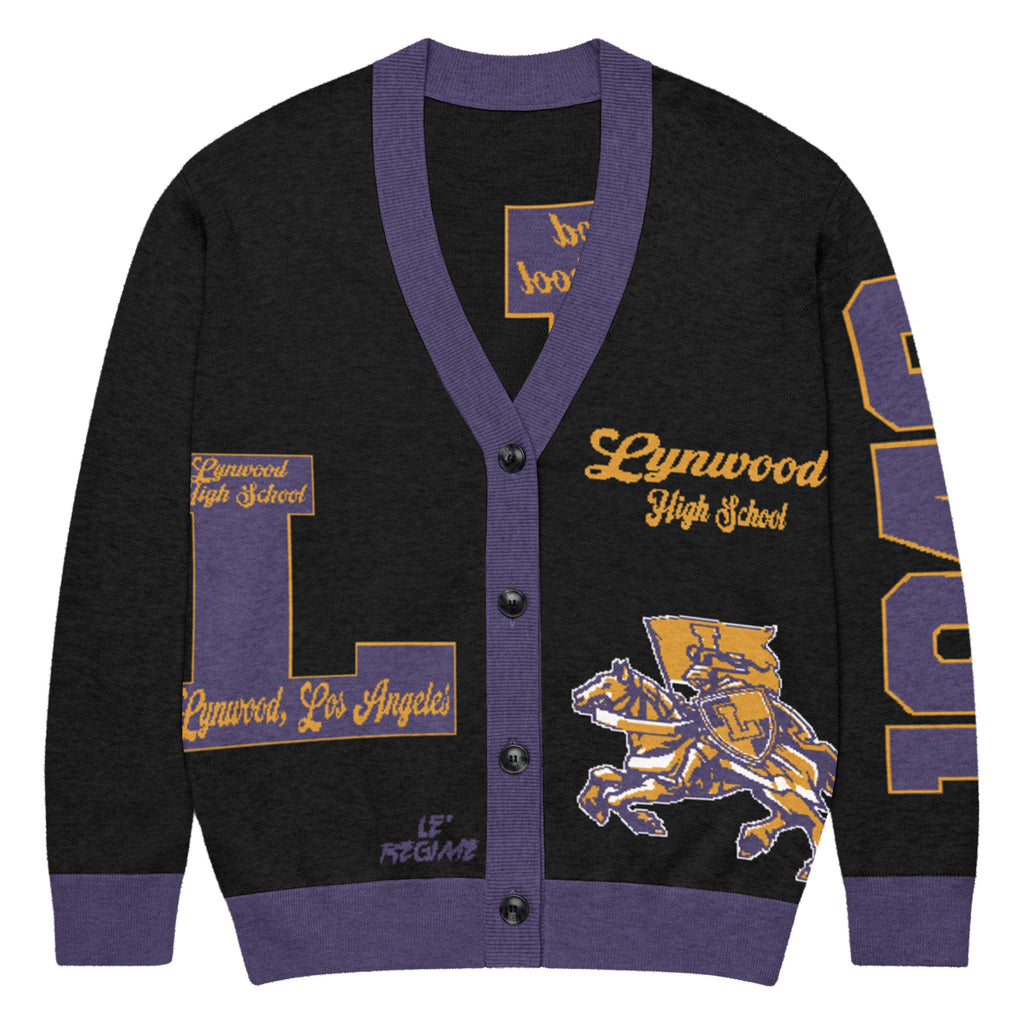 Lynwood High (CA) Letterman Knitted Cardigan