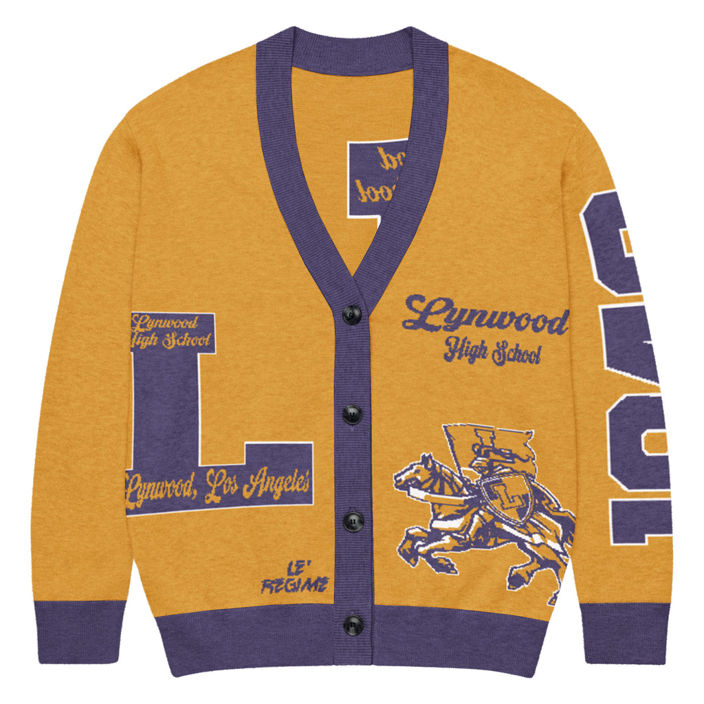 Lynwood High (CA) Letterman Knitted Cardigan