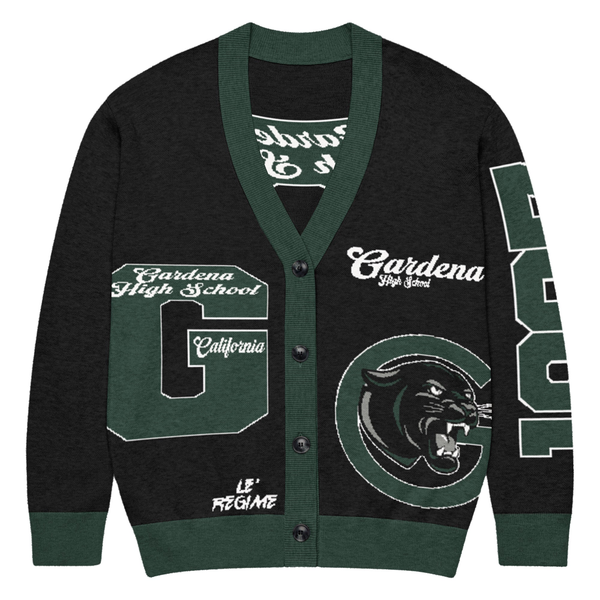 Gardena High (CA) Letterman Knitted Cardigan