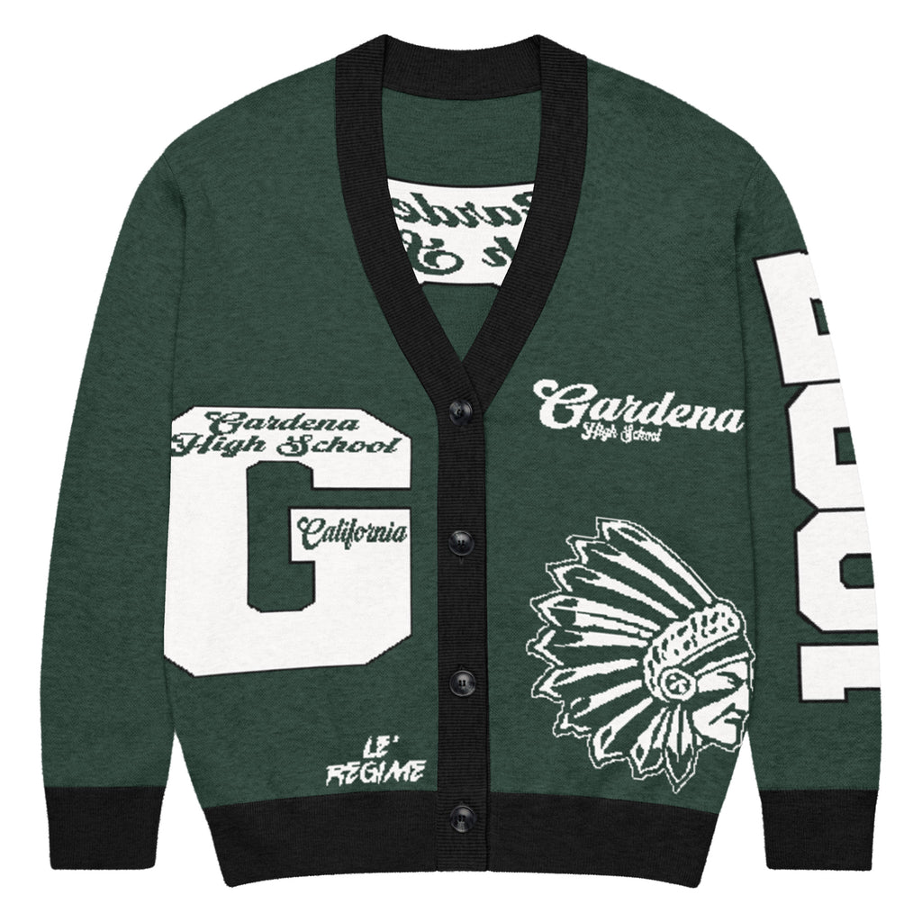 Gardena High (CA) Letterman Knitted Cardigan