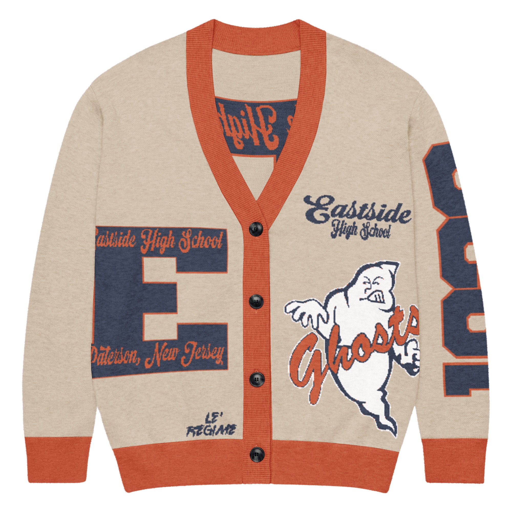 Eastside High School (Paterson, NJ) Letterman Knitted Cardigan