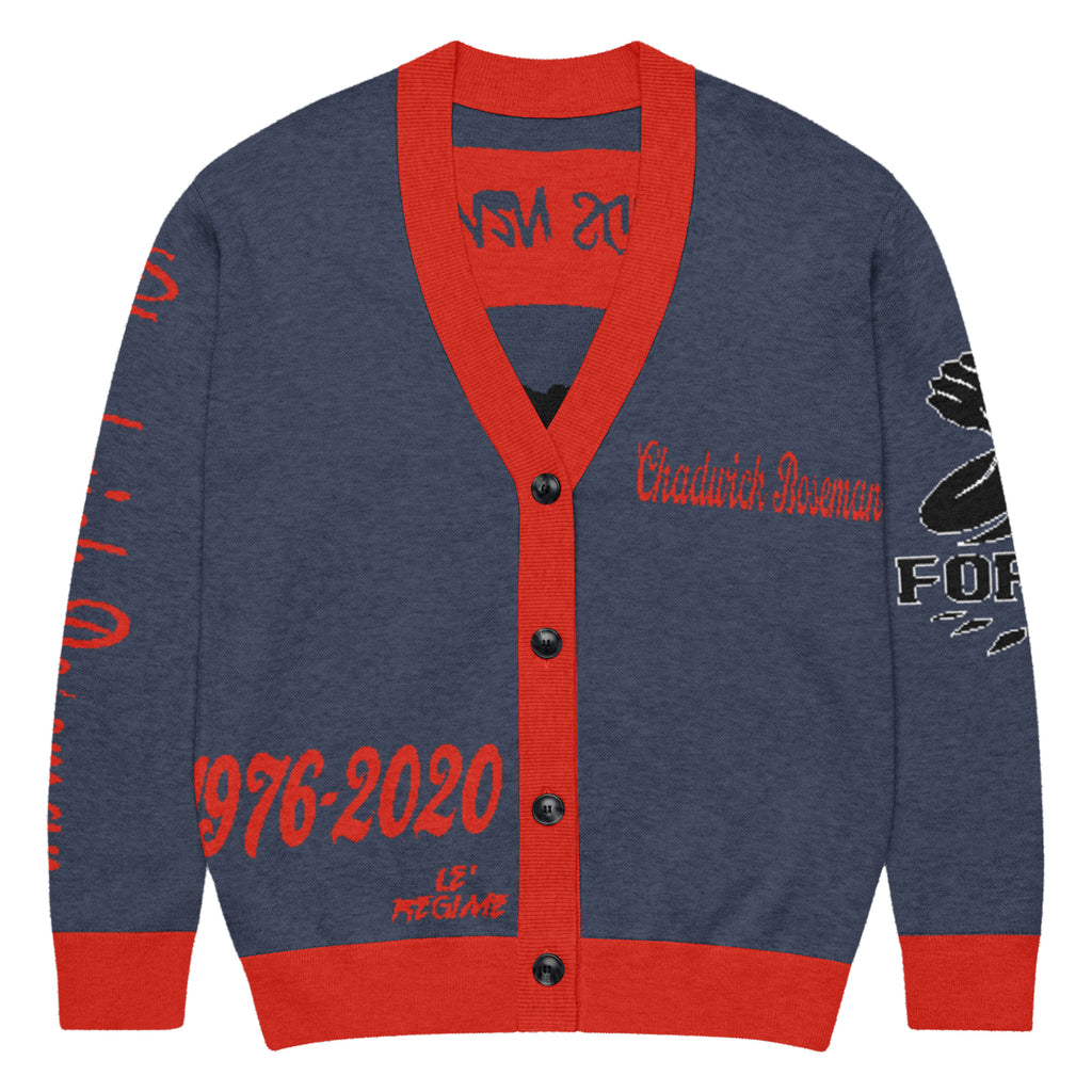 Chadwick Boseman Knitted Cardigan