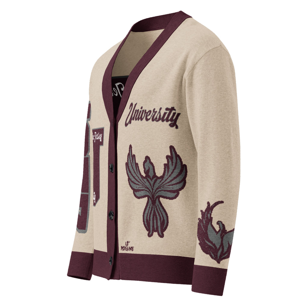 University High School Letterman Knitted Cardigan