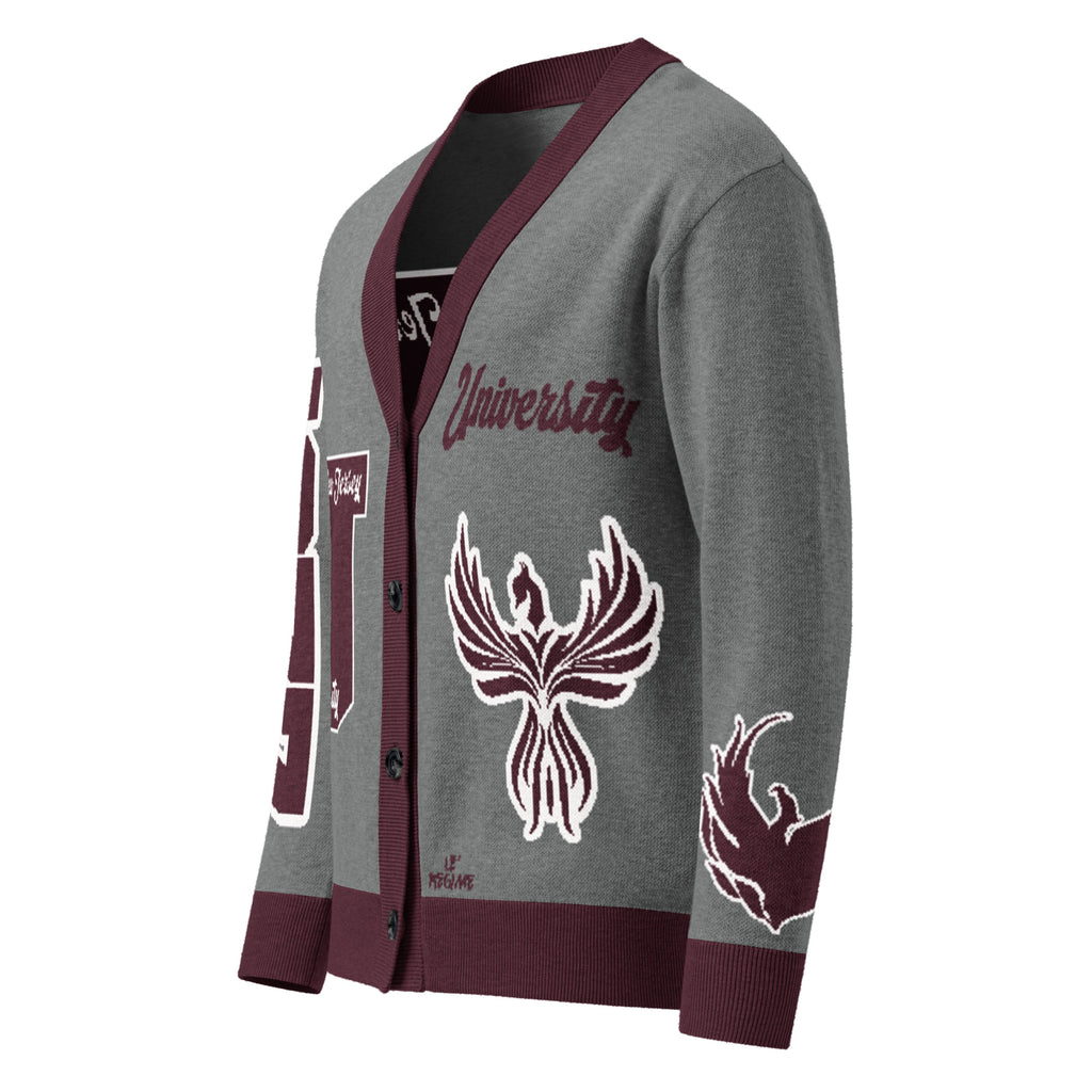University High School Letterman Knitted Cardigan