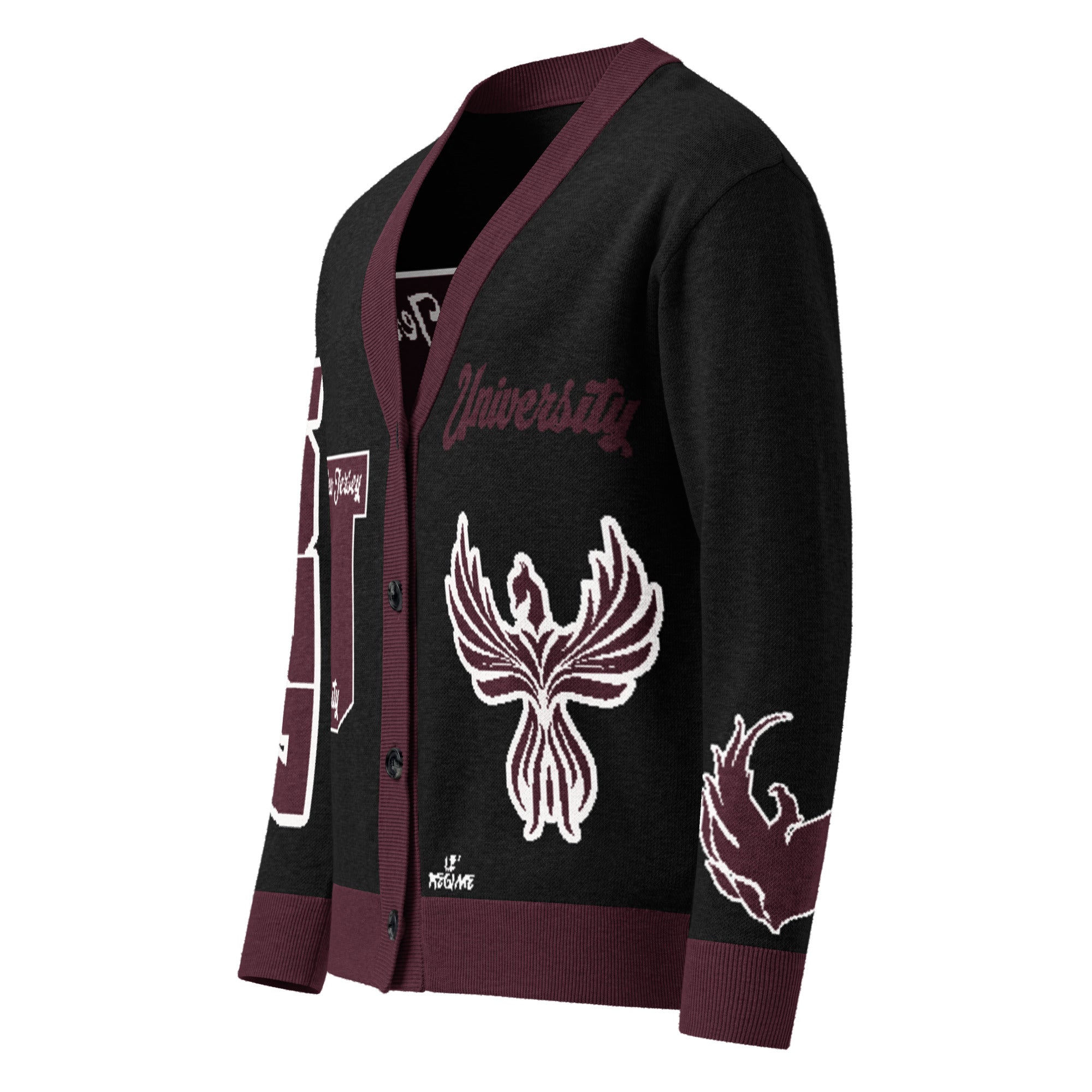 University High School Letterman Knitted Cardigan