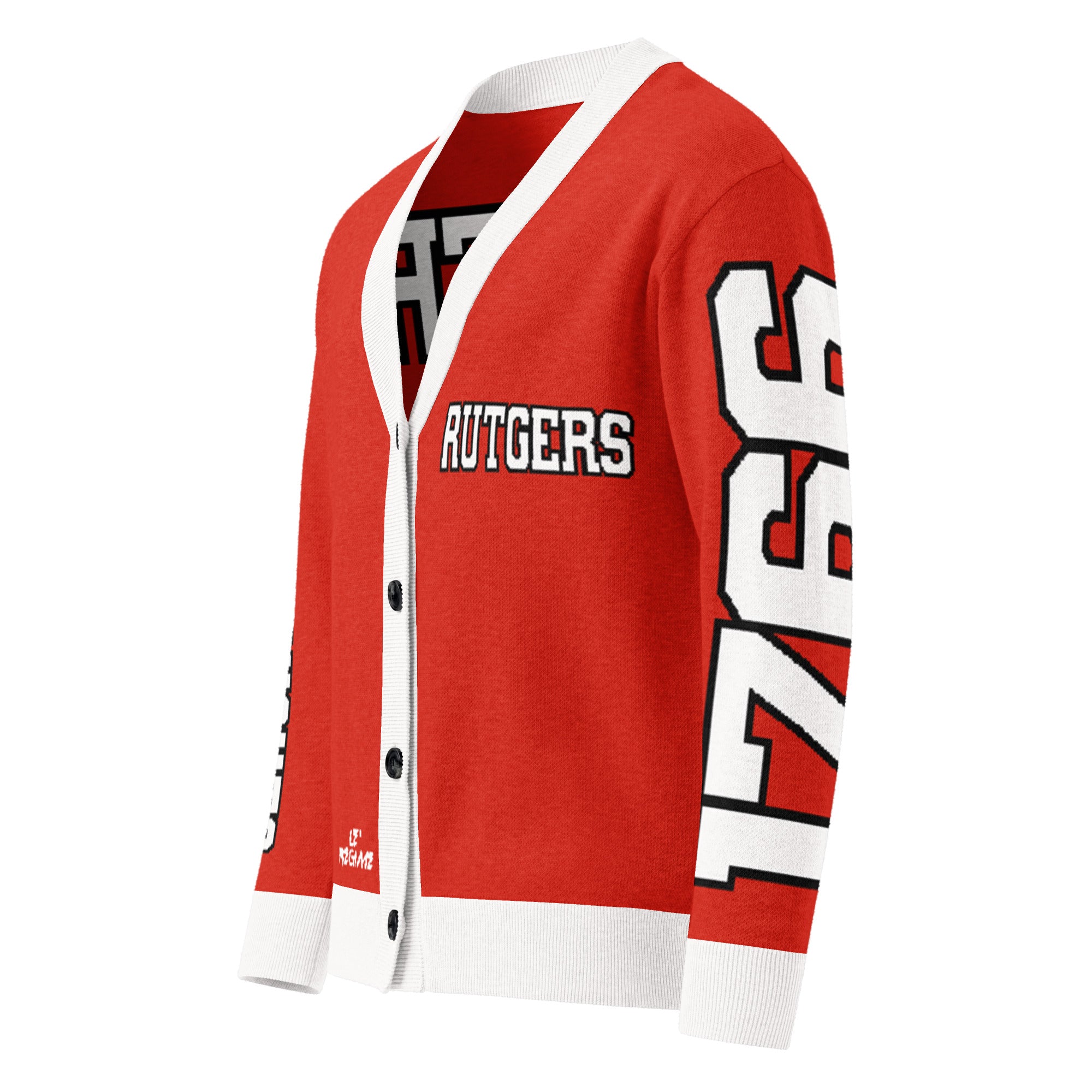 Rutgers University Retro Varsity Knitted Cardigan