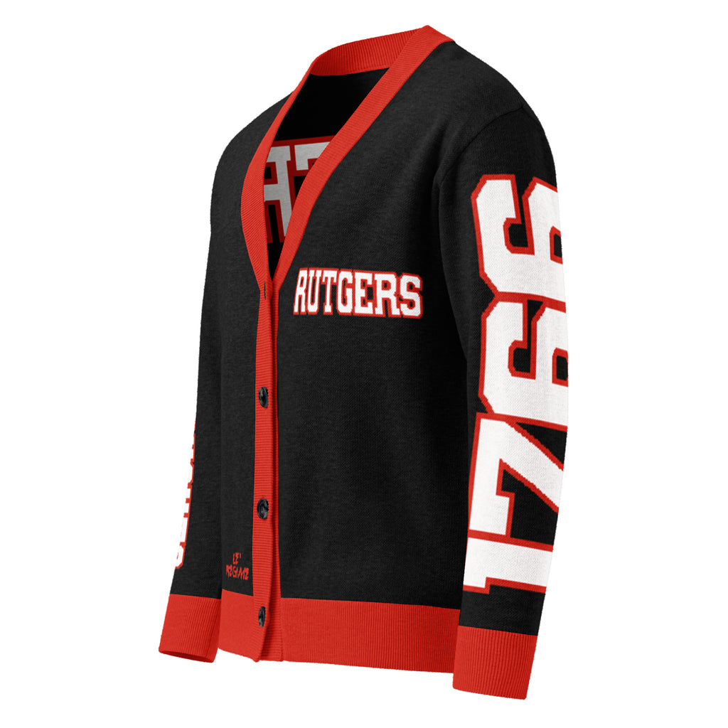 Rutgers University Retro Varsity Knitted Cardigan