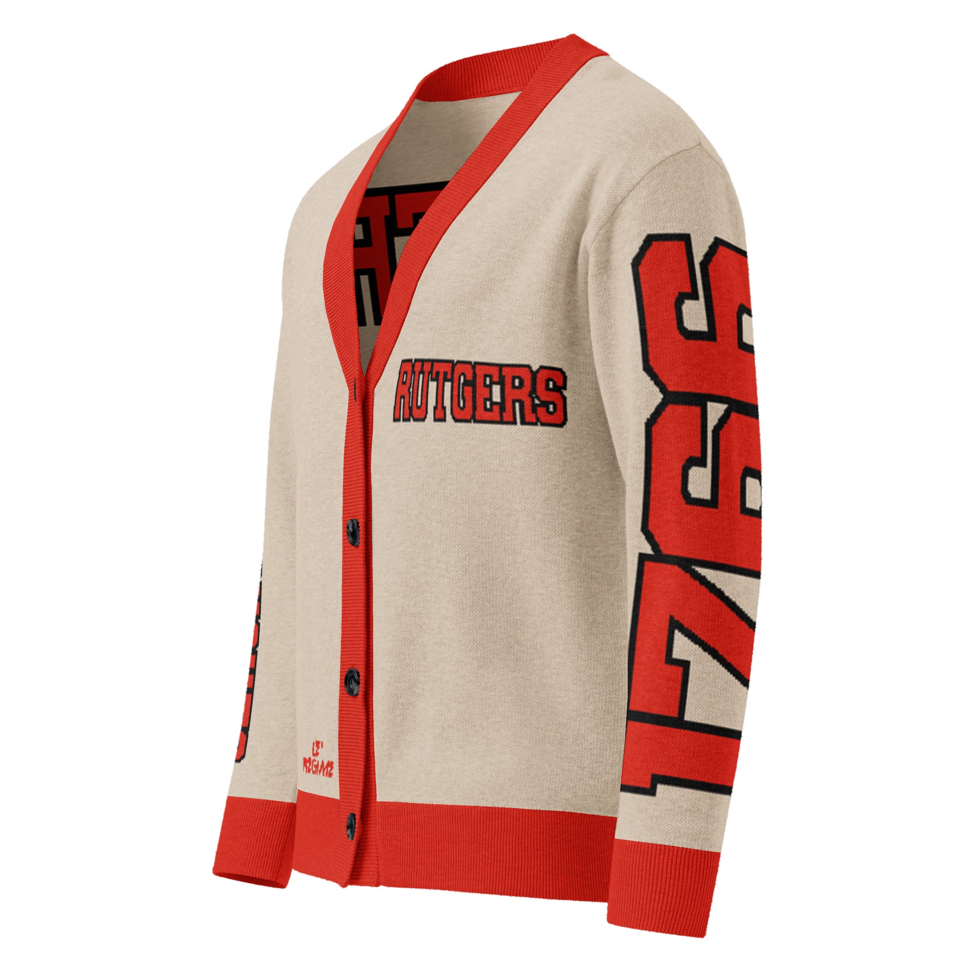 Rutgers University Retro Varsity Knitted Cardigan