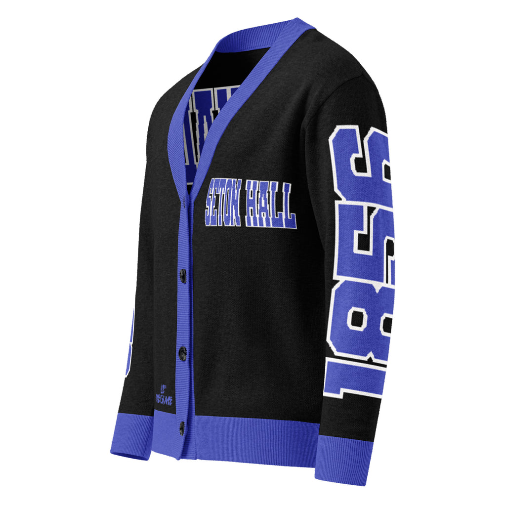 Seton Hall Retro Varsity Knitted Cardigan