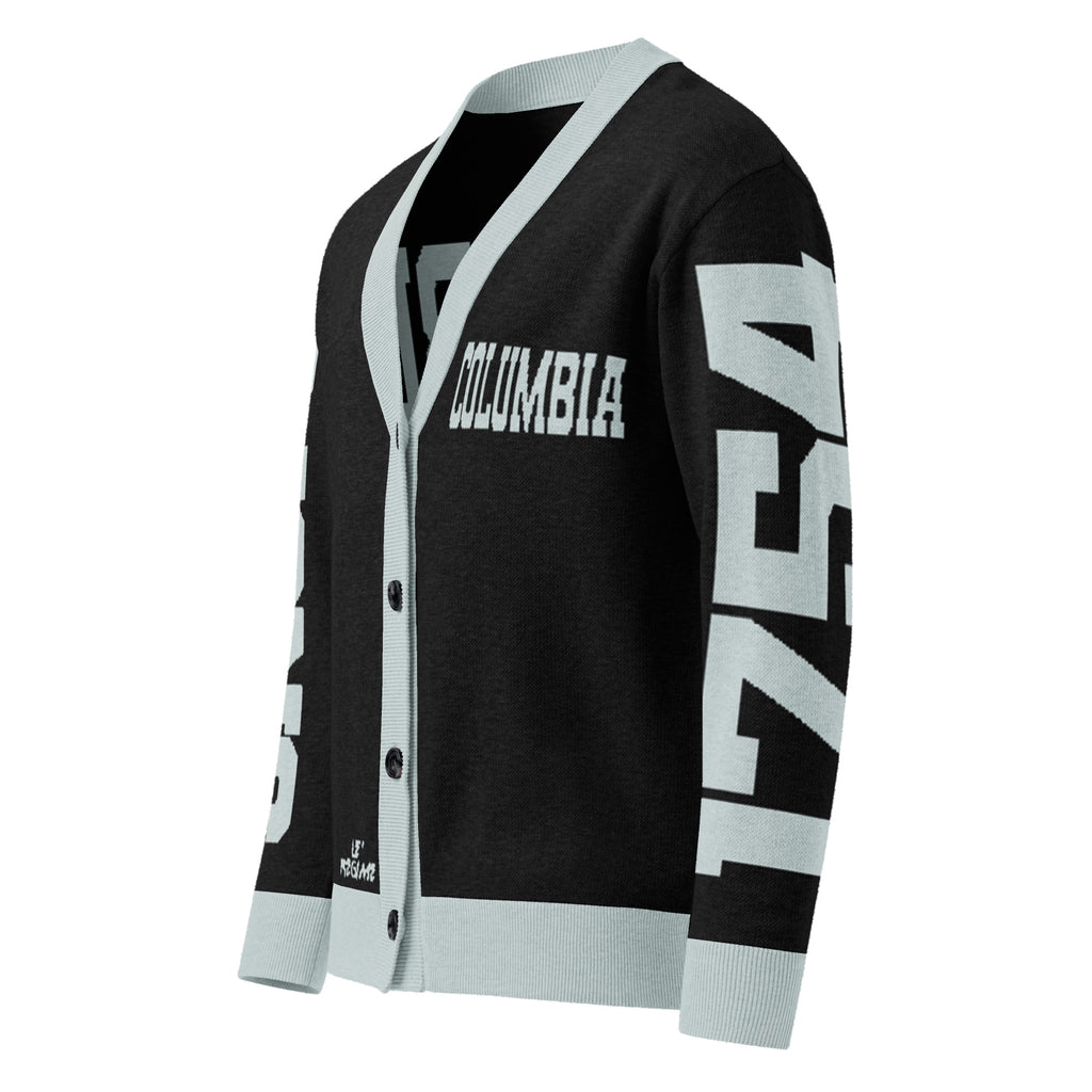 Columbia University Retro Varsity Knitted Cardigan