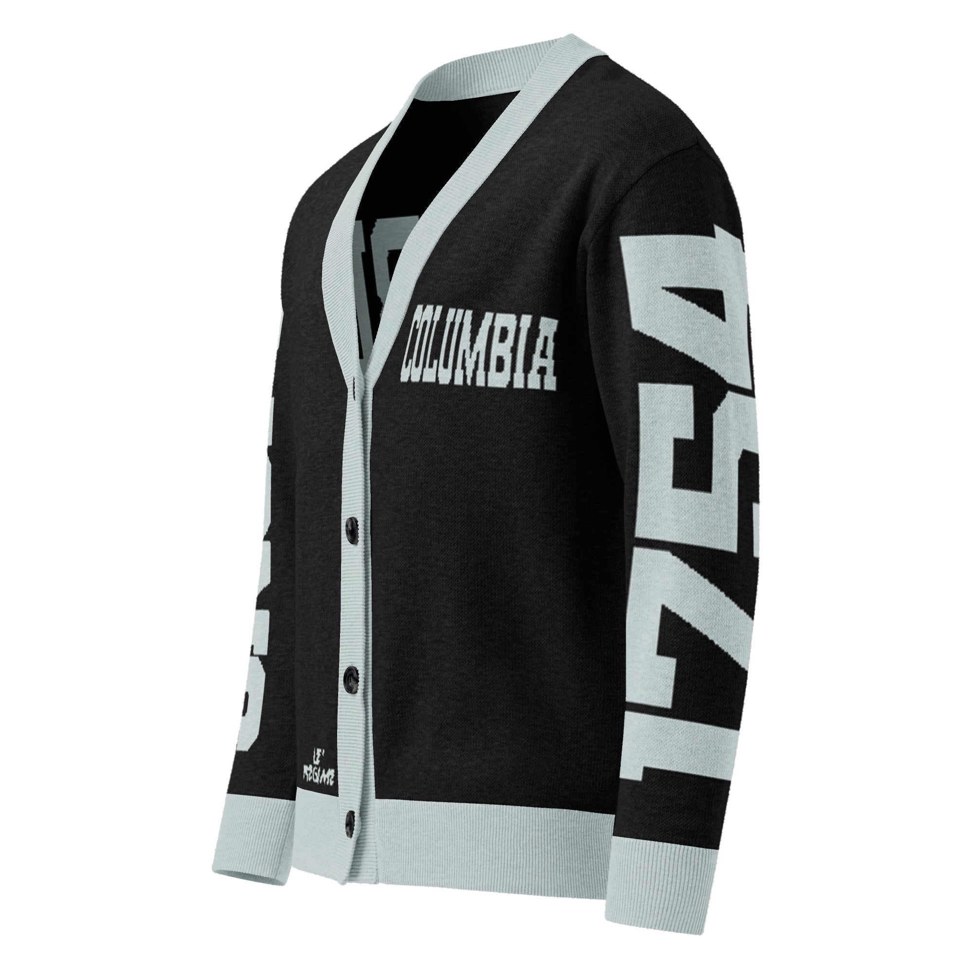 Columbia University Retro Varsity Knitted Cardigan