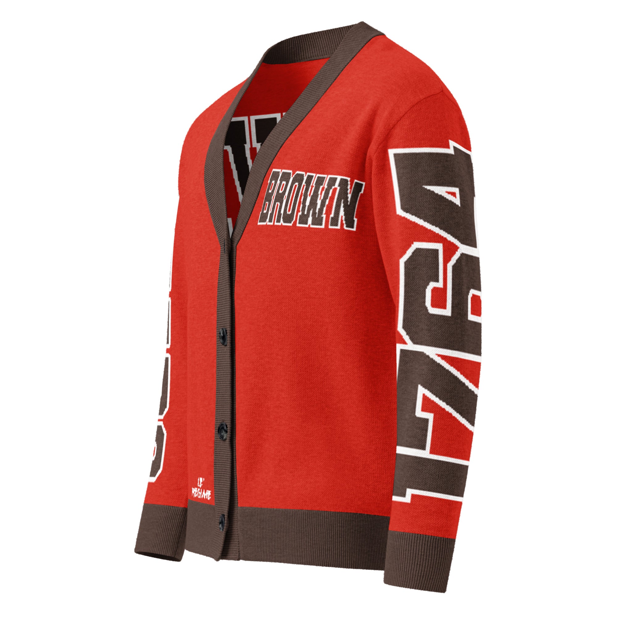 Brown University Retro Varsity Knitted Cardigan