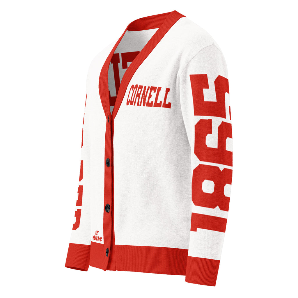 Cornell University Retro Varsity Knitted Cardigan