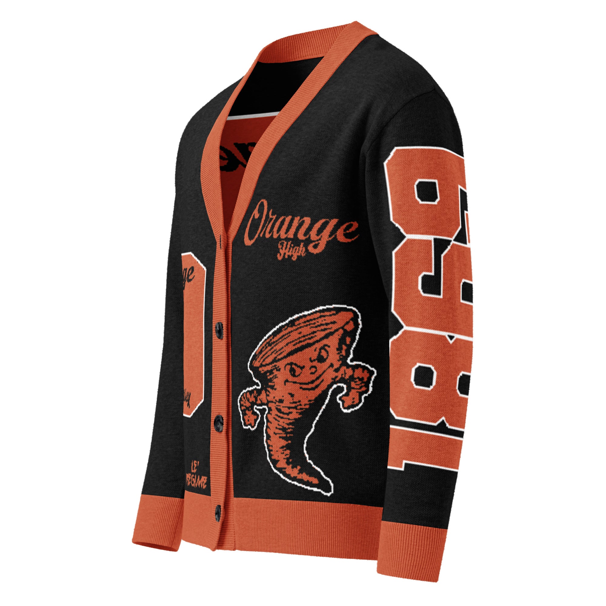 Orange High (NJ) Letterman Knitted Cardigan