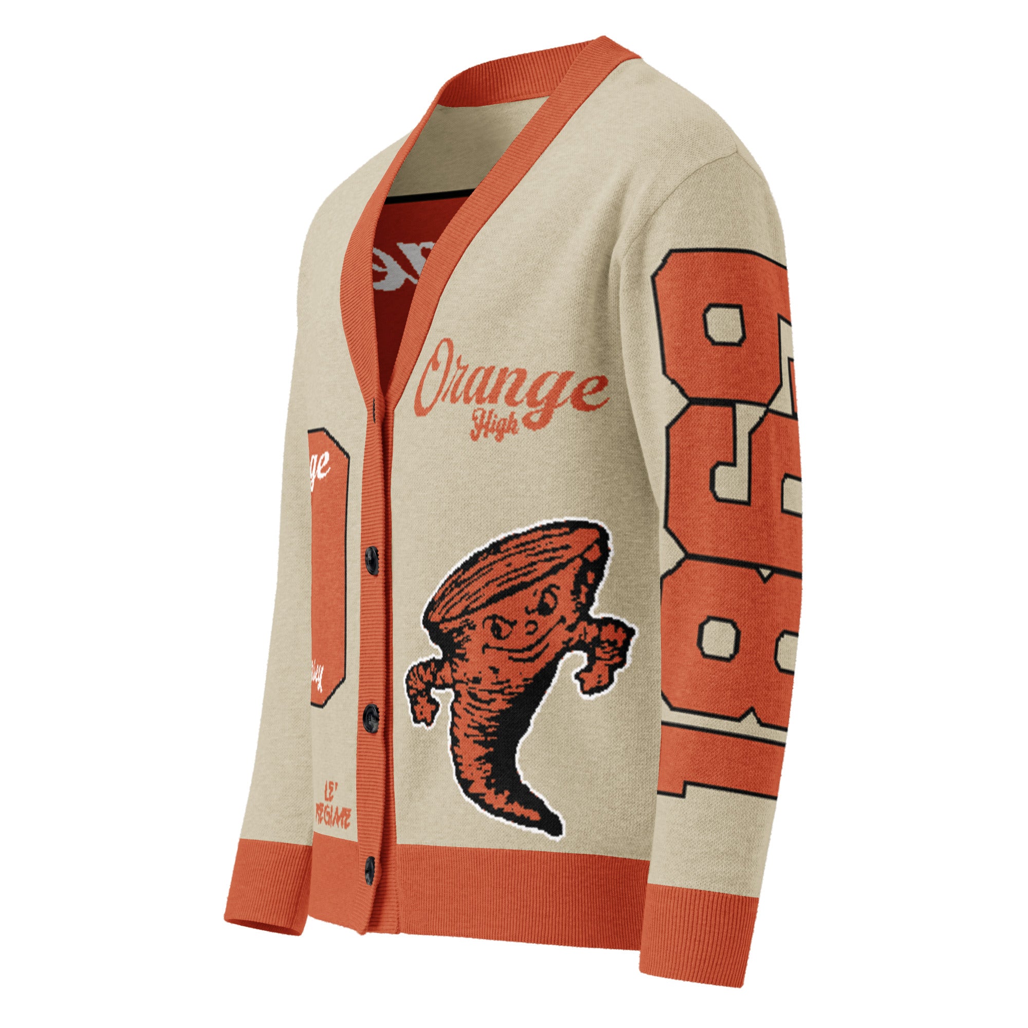 Orange High (NJ) Letterman Knitted Cardigan