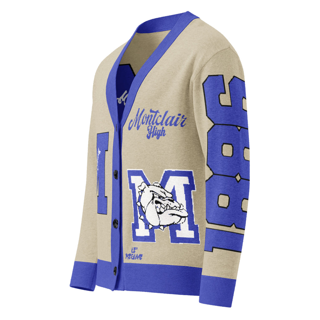 Montclair High (NJ) Letterman Knitted Cardigan