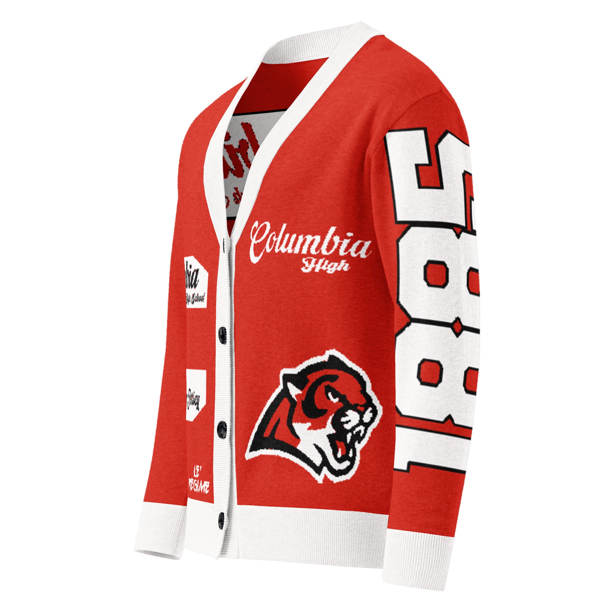 Columbia High (Maplewood, NJ) Letterman Knitted Cardigan