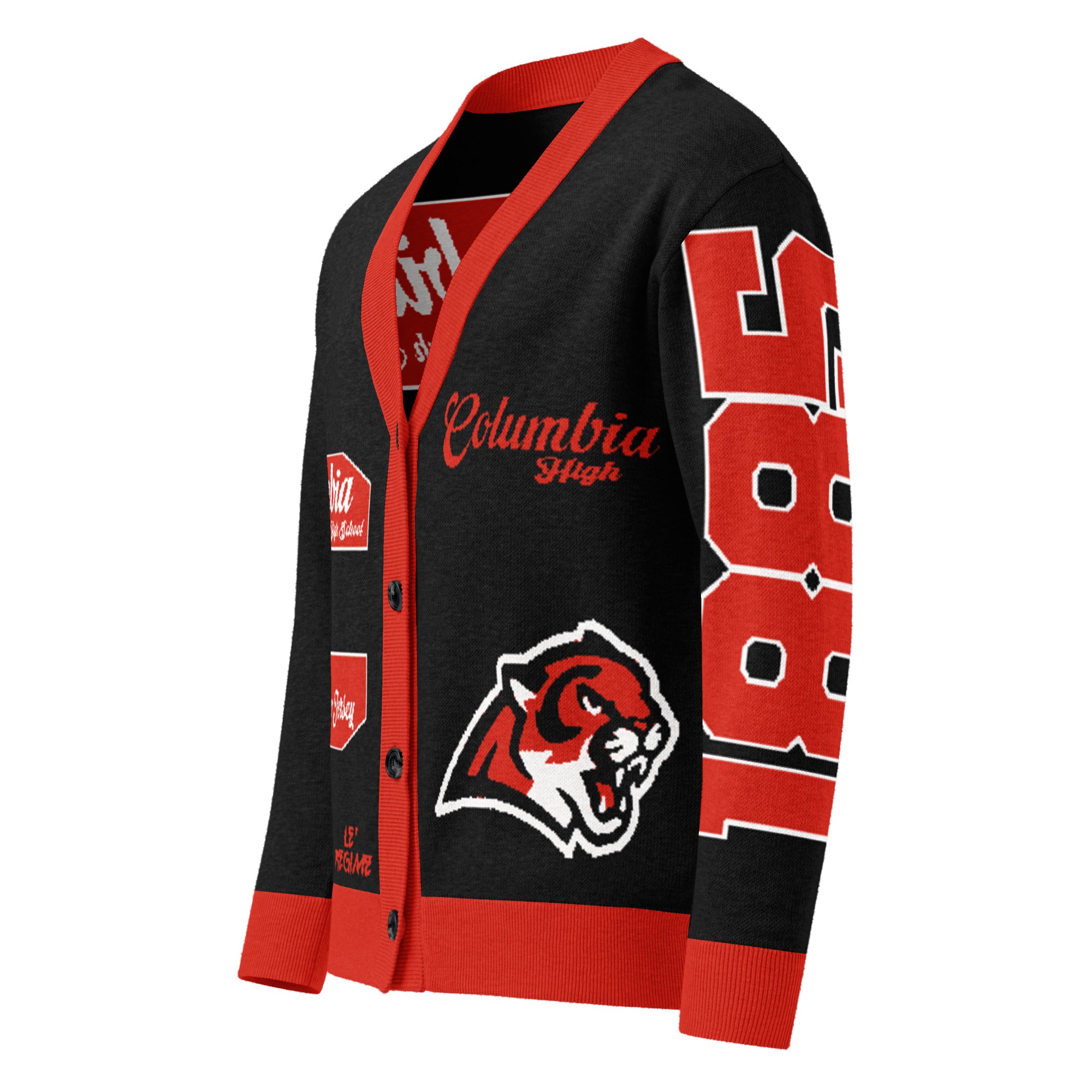 Columbia High (Maplewood, NJ) Letterman Knitted Cardigan